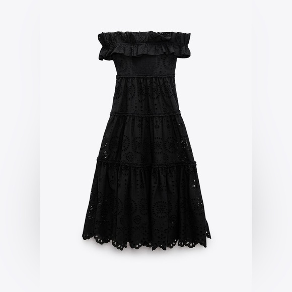 ZARA EMBROIDERED DRESS - Picture 4 of 7
